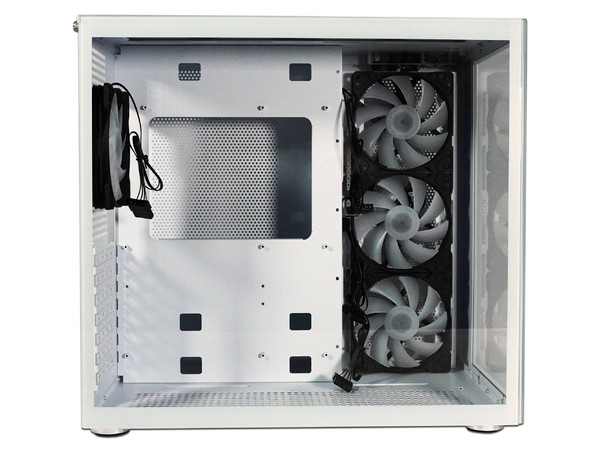 Gabinete Gamer NACEB WHITE NOVA, ATX, USB-C (No incluye fuente de poder). Color Blanco.