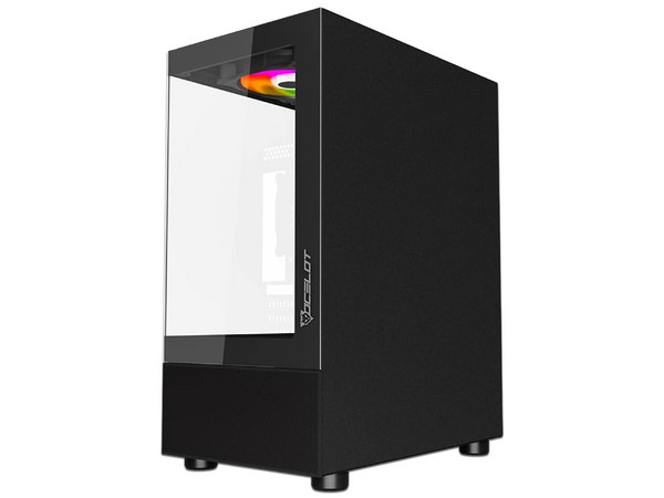 Gabinete Ocelot GLASS EN6, Mid-Tower, Micro-ATX, (No Incluye Fuente de Poder), Color Negro.