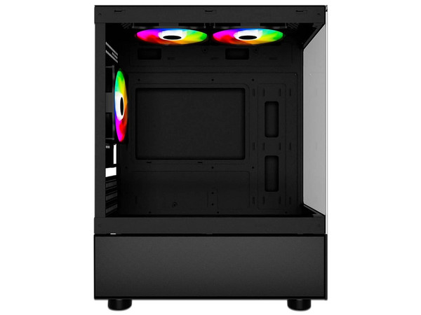 Gabinete Ocelot GLASS EN6, Mid-Tower, Micro-ATX, (No Incluye Fuente de Poder), Color Negro.