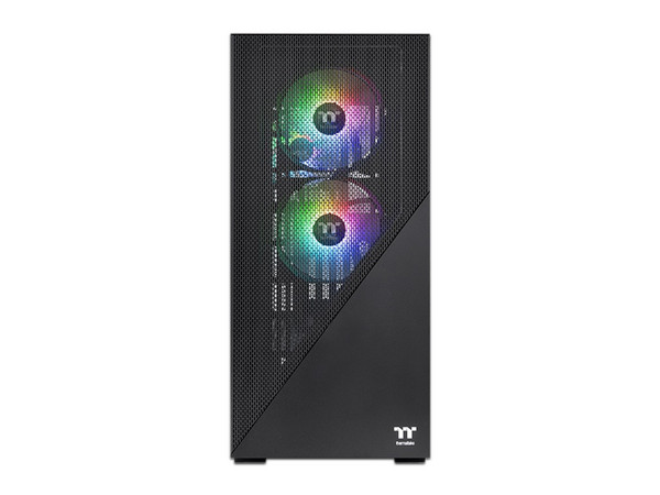 Gabinete Thermaltake Divider 370 TG ARGB, ATX, Mid-Tower (No incluye Fuente De Poder). Color Negro.
