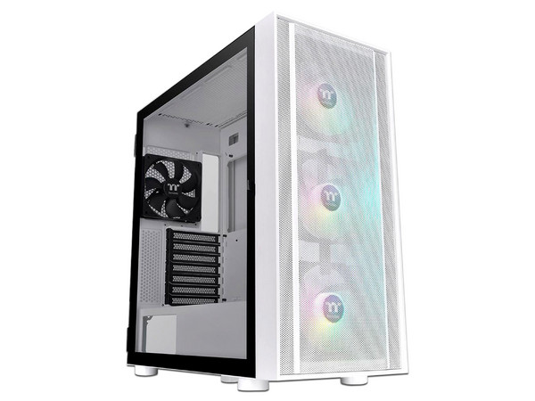 Gabinete Thermaltake H570, Mid-Tower, E-ATX, (sin fuente de poder). Color Blanco.