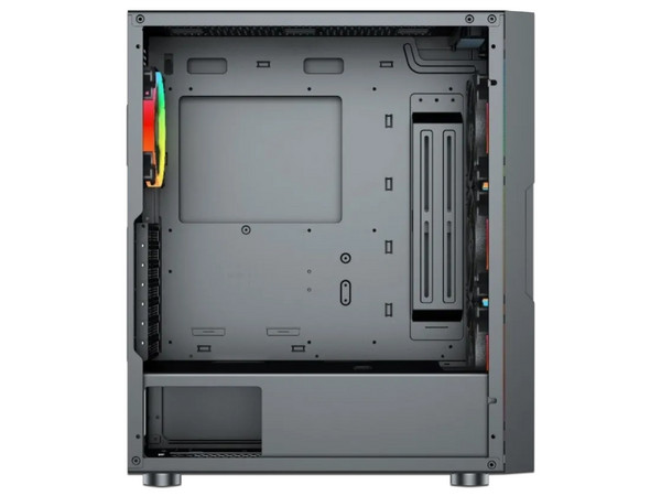 Gabinete Gamer Yaguaret Yamato RGB, ATX (No incluye fuente de poder). Color Negro.