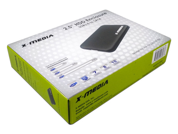 Gabinete X-MEDIA para Disco Duro de 2.5