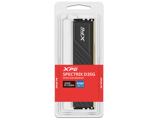 Memoria DIMM XPG Spectrix D35G RGB, DDR4 PC4-25600 (3200MHz), CL16, 16GB. Color Negro.