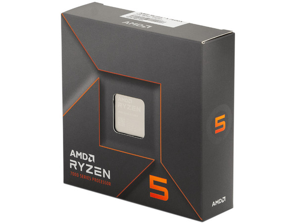 Procesador AMD Ryzen 5 7600X de Séptima Generación, 4.7 GHz (hasta 5.3 GHz), Socket AM5, Caché 32MB, 6 Núcleos, 105W. No incluye disipador.