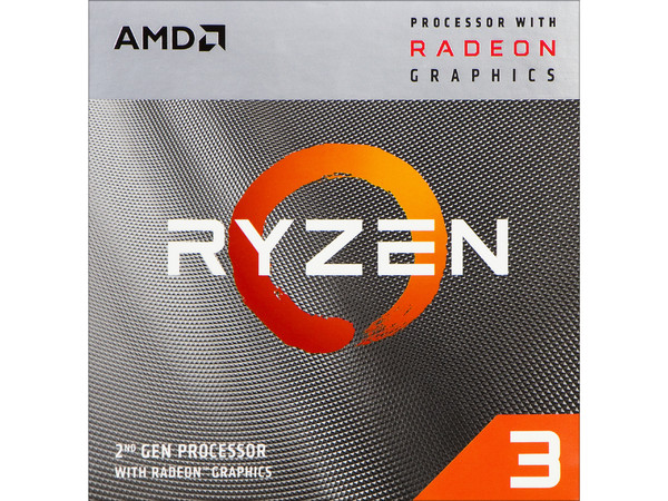 Procesador AMD Ryzen 3 3200G, 3.6 GHz (hasta 4.0 GHz) con gráficos Radeon Vega 8, Socket AM4, Quad-Core, 65W.