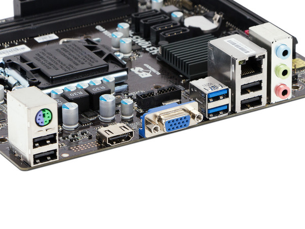 T. Madre ECS H310H5-M2, Chipset Intel H310,
Soporta: Core i7 / i5 / i3 / Pentium / Celeron de 8va. Gen., Socket 1151,
Memoria: DDR4 2666/2400 MHz, 32GB Max,
Integrado: Audio HD, Red,
USB 3.0, SATA 3.0.
Micro-ATX, Ptos: 1xPCIE 3.0 x16.