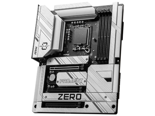 T. Madre MSI Z790 PROJECT ZERO: Chipset Intel Z790,
Soporta: Intel 14va Generación, Socket 1700,
Memoria: DDR5 7200+ (OC), 256GB Max,
Integrado: Audio HD, Red Wi-Fi 7,
USB 3.2, SATA 3.0, ATX,
Ptos: 1xPCIE5.0x16, 1xPCIE4.0x16, 1xPCIE3.0x1.
