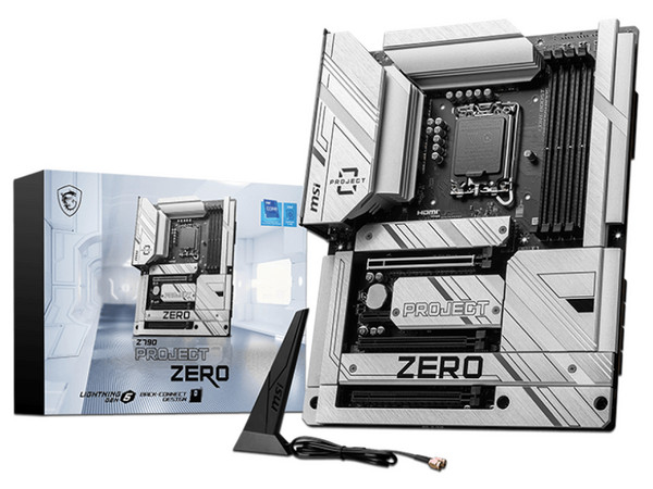 T. Madre MSI Z790 PROJECT ZERO: Chipset Intel Z790,
Soporta: Intel 14va Generación, Socket 1700,
Memoria: DDR5 7200+ (OC), 256GB Max,
Integrado: Audio HD, Red Wi-Fi 7,
USB 3.2, SATA 3.0, ATX,
Ptos: 1xPCIE5.0x16, 1xPCIE4.0x16, 1xPCIE3.0x1.