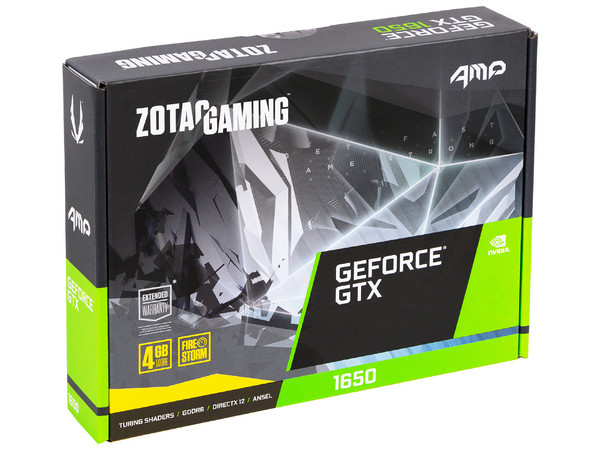 Tarjeta de Video NVIDIA GeForce GTX 1650 ZOTAC AMP, 4GB GDDR6, 1xHDMI, 1xDVI, 1xDisplayPort, PCI Express 3.0