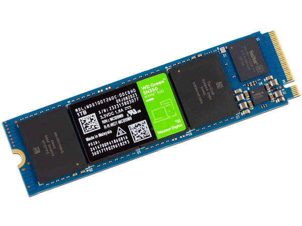 Unidad de Estado Sólido Western Digital Green SN350 de 1TB, 2400 MB/s Lectura, M.2 NVMe PCIe 3.0.