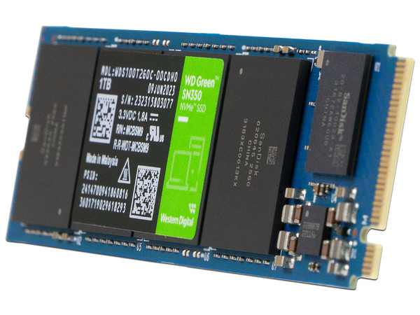 Unidad de Estado Sólido Western Digital Green SN350 de 1TB, 2400 MB/s Lectura, M.2 NVMe PCIe 3.0.