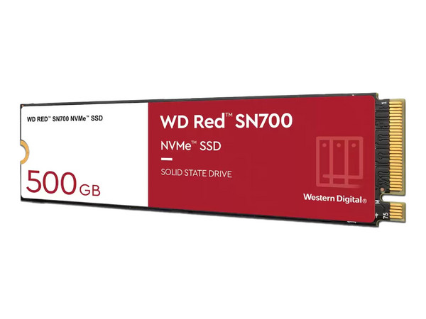 Unidad de Estado Sólido Western Digital Red SN700 de 500GB, M.2 NVMe PCIe.