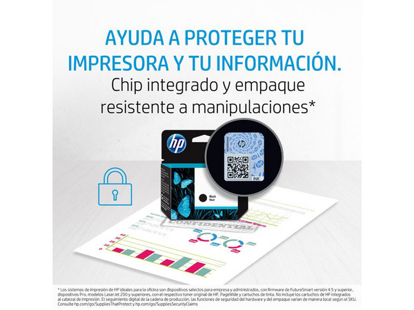 Cartucho de tinta HP 662XL negra Original (CZ105AL).