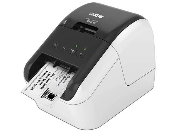Impresora Térmica de etiquetas Brother QL800, hasta 93 etiquetas por minuto, USB.
