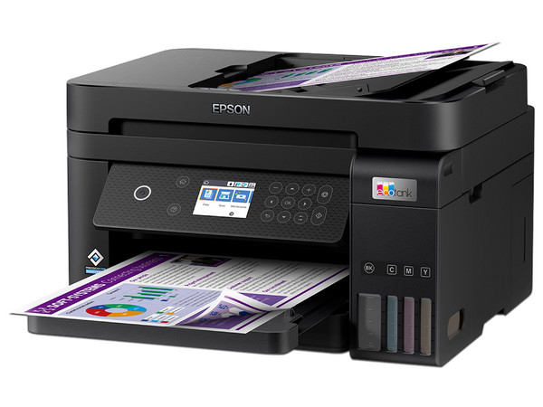 Multifuncional Epson EcoTank L6270 con Sistema de Tanques de Tinta, Impresora, Copiadora y Escáner, Wi-Fi, Ethernet, USB. (2 años de garantía)