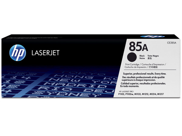 Cartucho de tóner HP 85A Negro Laserjet Original (CE285A).