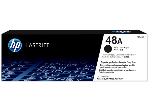 Tóner para impresora HP 48A LaserJet, Color Negro, (CF248A).
