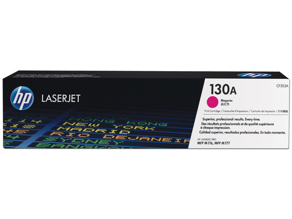 Cartucho de tóner HP 130A Magenta Laserjet Original (CF353A).