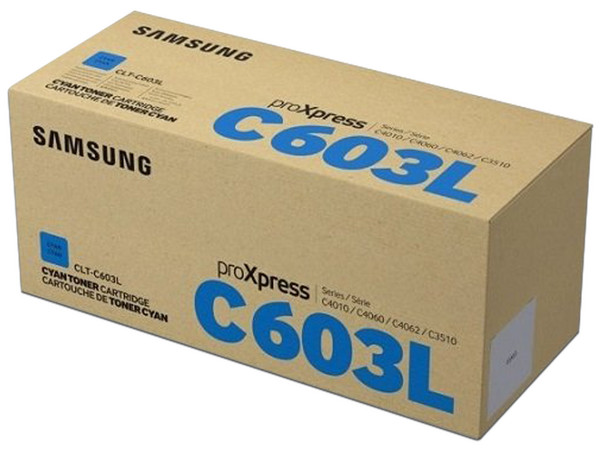 Cartucho de Tóner Samsung de Alto Rendimiento, Cian, Modelo: CLT-C603L.