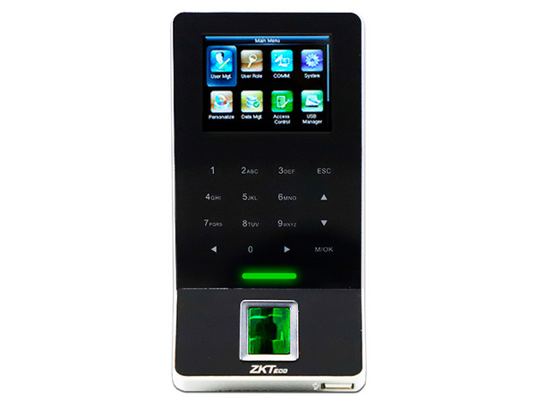 Control de Acceso ZKTECO F22 ID, Hasta 3000 huellas, USB, Wi-Fi, Color Negro.