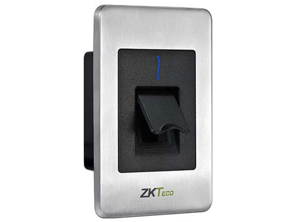 Control de Acceso ZKTeco con sensor de huella Silk ID y lector de tarjetas de proximidad para exterior, Compatible con Paneles ATLAS.