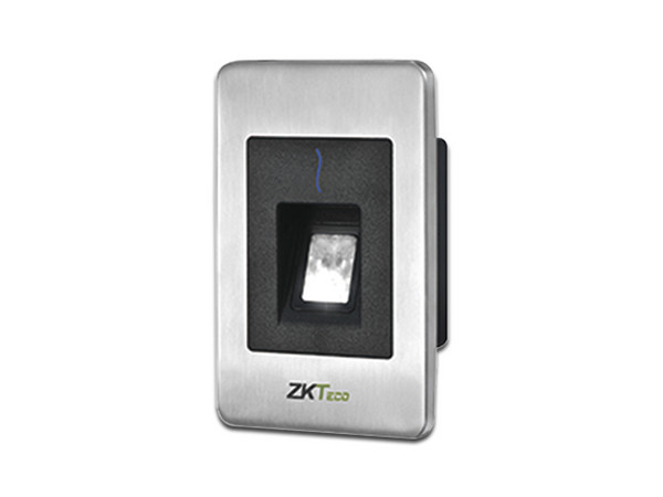 Lector de huella y tarjeta de proximidad esclavo ZKTeco, RS-485 con sensor de huella SilkID para exterior.
