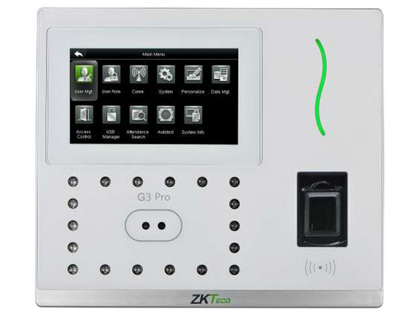 Control de Acceso y Asistencia Facial y Palma ZKTECO G3PRO, 12000 Rostros, 20000 Huellas SILK ID, 20000 Tarjetas ID, 6000 Palmas.