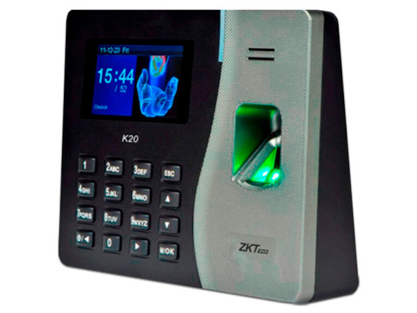 Control de acceso ZKTeco K20+V3, pantalla 2.8