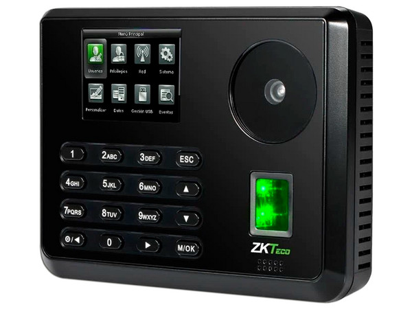 Terminal Biométrica ZKTeco ZK P160 de Palma y Huella Digital para Gestión de Asistencia y Control de Acceso.