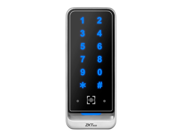 Control de Acceso ZKTeco QR600-VK-E, Lector de Tarjetas de Proximidad, RS485, Sensor QR, Contraseña, Color Plateado.