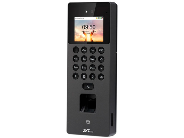 Control de Acceso y Asistencia ZKTeco SenseFace2A, Autenticación Facial, Con Detección de Huella Digital, Color Negro.