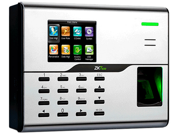 Control de Asistencia ZKTeco UA860 de hasta 3,000 huellas y 50,000 registros, USB-Host, Wi-Fi. Incluye 10 tarjetas de proximidad.