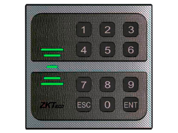 Lector de Proximidad y Contraseña ZKTeco KR502E Compatible con Paneles de la Serie InBio. Colores Negro y Gris.