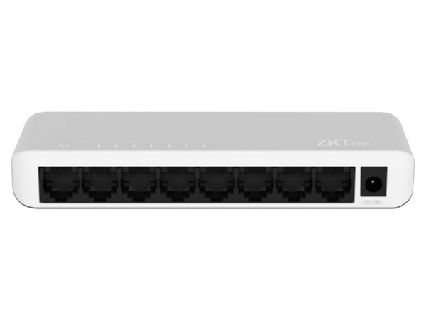 Switch de Escritorio ZKTECO ES-E8-5-G de 8 puertos Gigabit Ethernet.