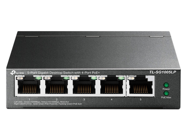 Switch Gigabit TP-LINK TL-SG1005LP de 5 Puertos, Gigabit 10/100/1000 Mbps, PoE.