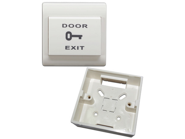 Botón liberador YLI PBK-812 para control de acceso, Incluye caja para instalación.