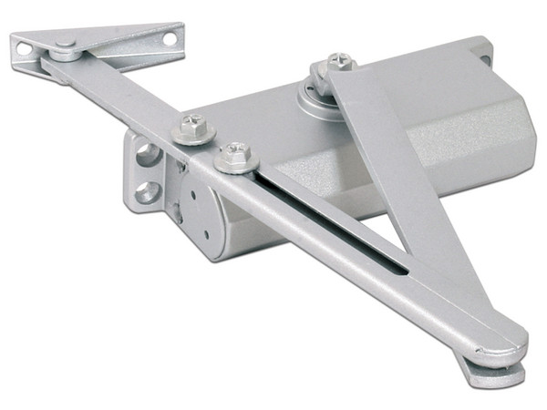 Brazo superior YLI Electronic para puerta con cierre automático, soporta puertas de hasta 100 Kg.
