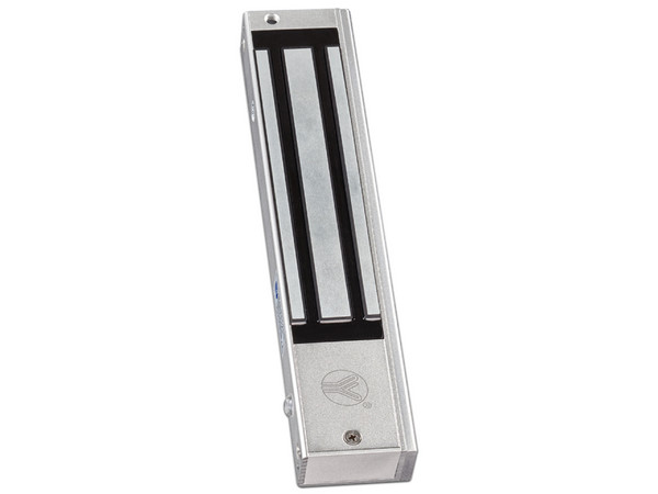 Cerradura Magnética YLI YM500NLED con Indicador LED para Control de Acceso, Uso rudo, Uso Interior, Fuerza de Sujeción 500 kg (1200 Lb), Voltaje Dual 12 ó 24 VDC.