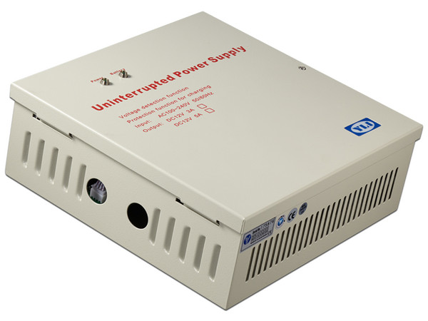 Paquete de Cerradura magnética ZKTECO LM2805YPACK de 200 kg, soporte de instalación ZL y Gabinete metálico con Fuente de poder.