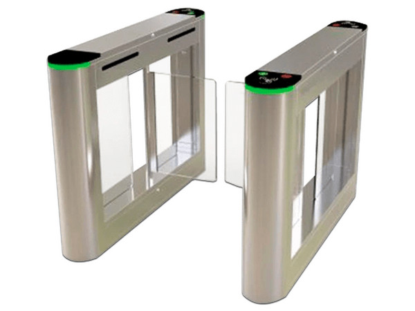 Torniquete de Barrera Abatible ZKTECO SBTL300, Un Carril, Acero Inoxidable, Pantalla LCD.