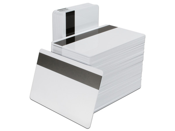 Tarjetas PVC con banda magnética, Zebra Premier para impresoras de Tarjetas (500 tarjetas).