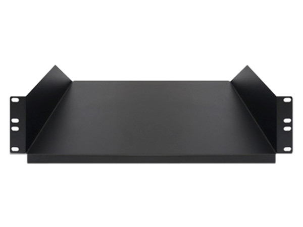 Charola lisa para Rack Brobotix de 430 x 355 mm (2U), hasta 20kg. Color Negro.