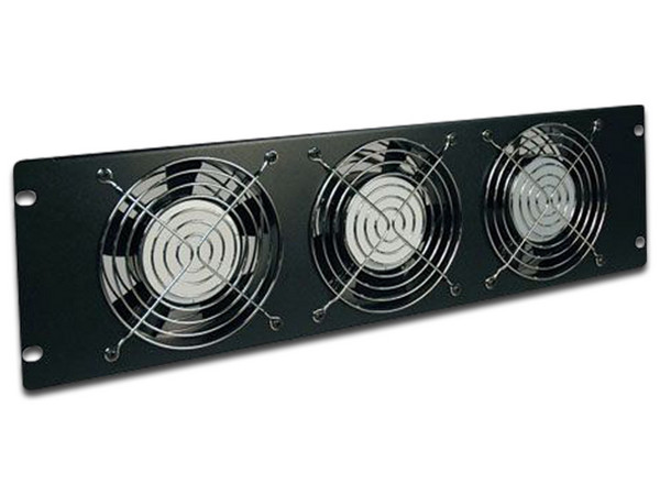 Panel de 3 ventiladores SmartRack de 3U TrippLite de 102mm, clavija 5-15P.