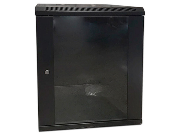Gabinete WAM WAM-WC12UR06-A, Montaje en Pared, 12U, Color Negro.
