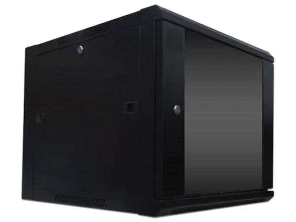 Gabinete WAM WAM-WC12UR06-A, Montaje en Pared, 12U, Color Negro.