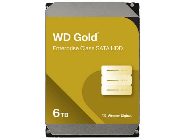 Disco Duro Para Servidor Western Digital WD Gold de 6TB, Caché 256MB, 7200 RPM, SATA III (6.0 Gb/s).