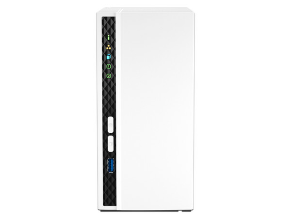 Servidor NAS QNAP TS-233-US con 2 bahías para discos duros (no incluidos), Mini Tower, Color Blanco.