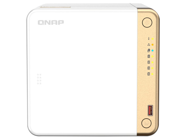 Servidor NAS QNAP TS-462-4G-US:
Procesador Intel Celeron N4505 (Hasta 2.9 Ghz),
Memoria de 2GB,
hasta 4 Bahías SATA,
No Incluye Discos Duros.