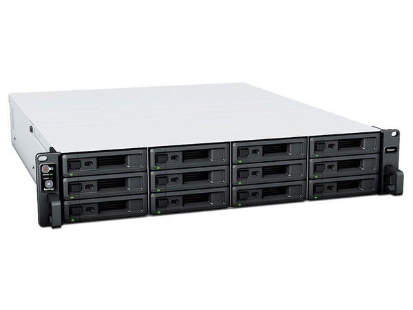Servidor NAS Synology RS2423RPPLUS de 12 Bahías: Procesador AMD Ryzen V1780B 4-core (hasta 3.6 GHz), Memoria de 8GB, Expandible a 24 bahías, No Incluye Discos Duros.